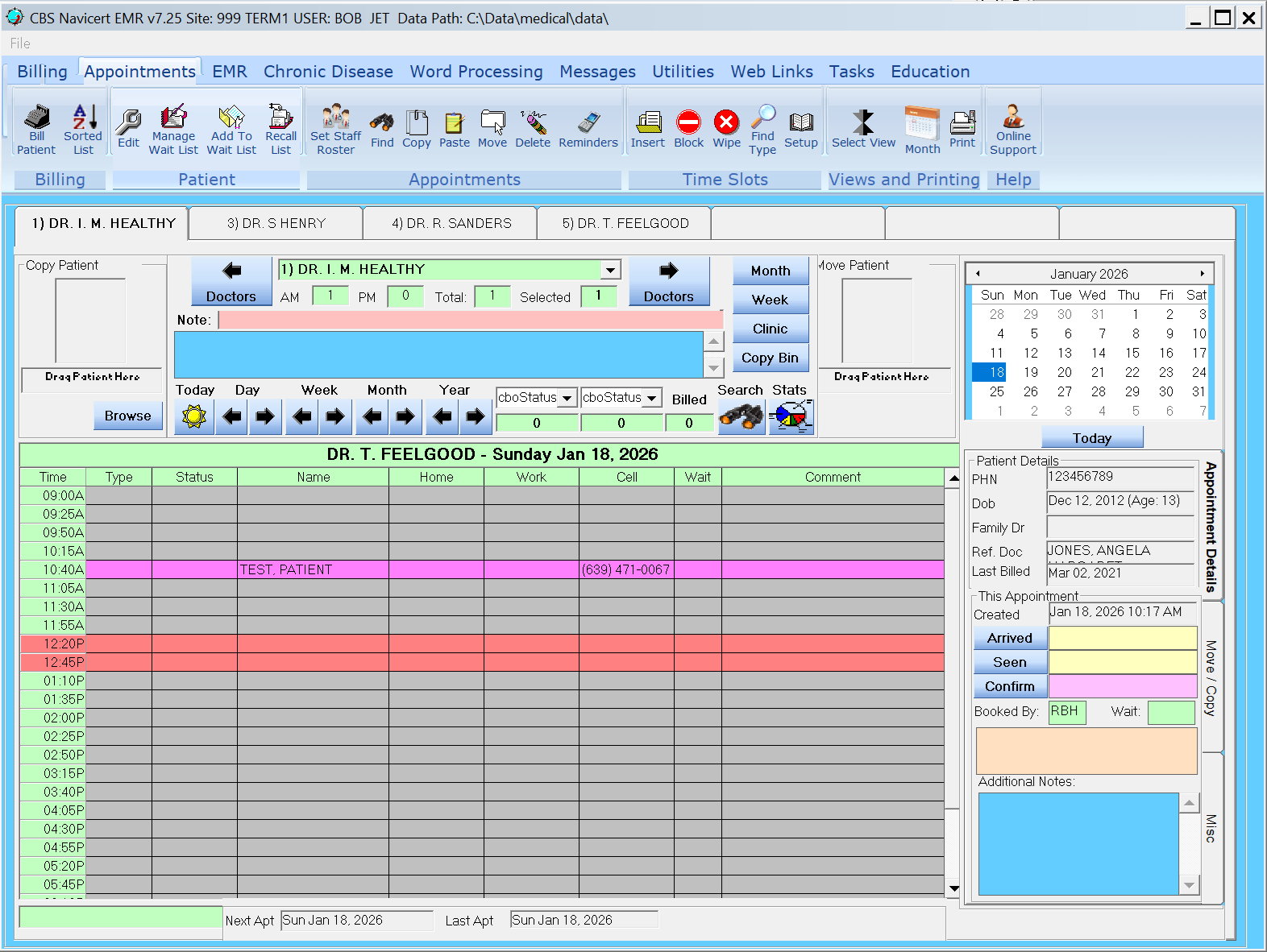 Navicert Appointments